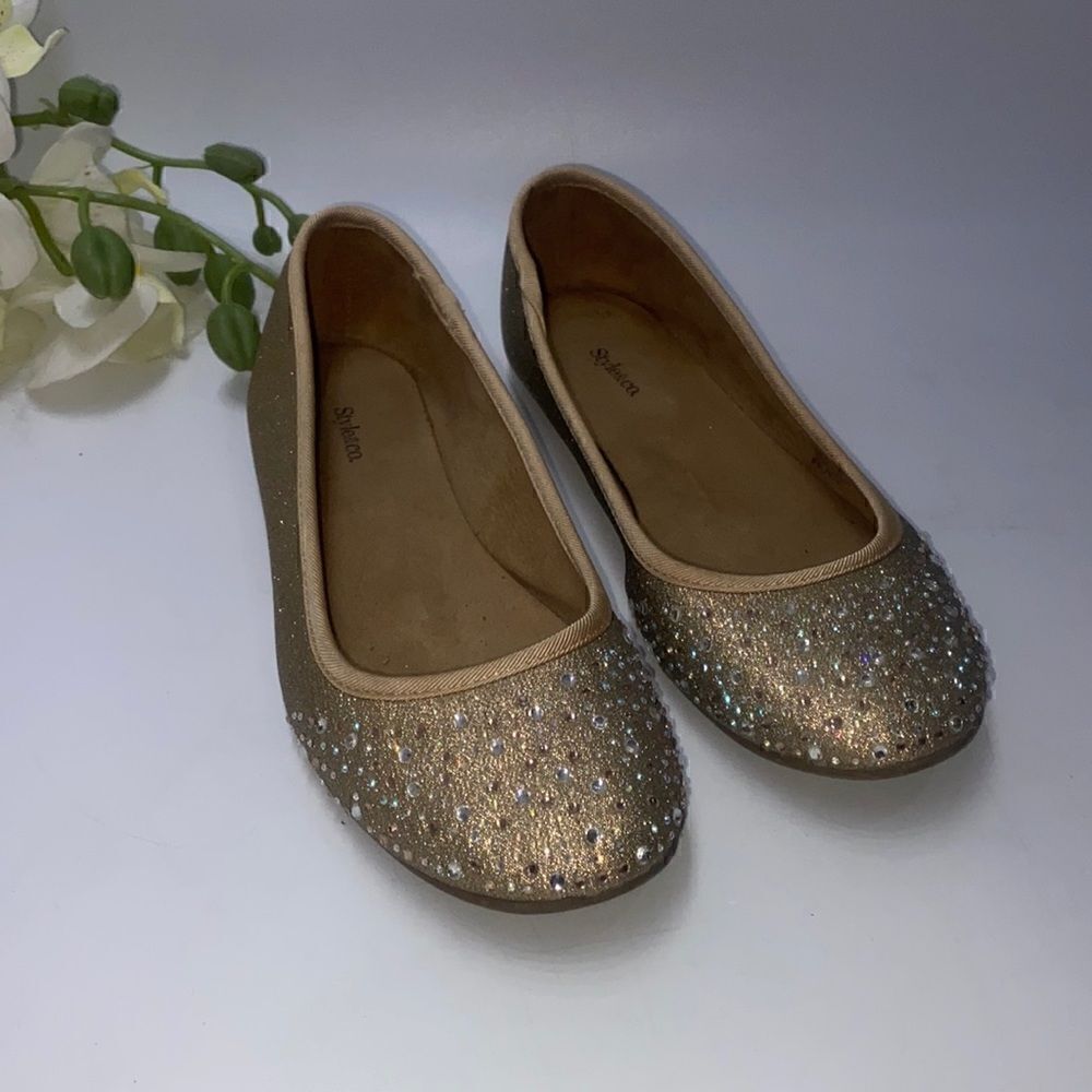 Style & Co Rhinestone Flats 6